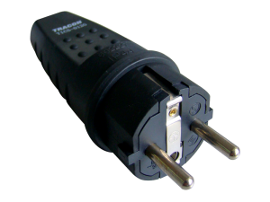 Spojovacia sieťová vidlica univerzálna, guma