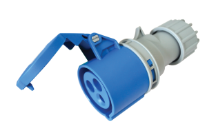 Spojovacia priemyselná zásuvka, s káblovou prechodkou