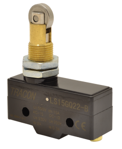 Koncový spínač s pozdĺžnym rotačným čapom, montáž do panelu