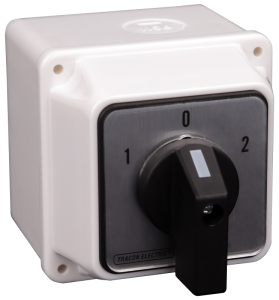 Krabicový vačkový prepínač, 1-0-2