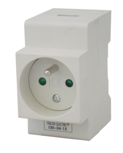 Modulárna sieťová zásuvka, s ochranným kolíkom