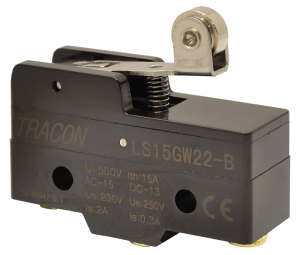 Koncový spínač so skrátenou pákou a kladkou