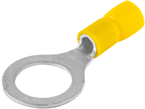 Izolované Cu lisovacie káblové oká, žlté, pocínované