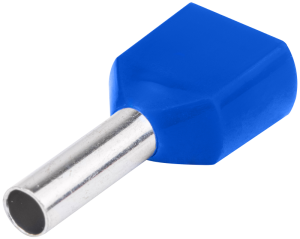 Dvojité izolované lisovacie dutinky, modré