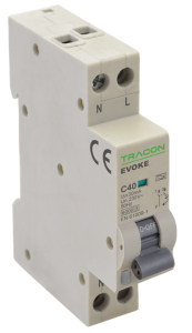 Kombinovaný prúd. chránič, elektronický, 2P, 1 mod., char. C