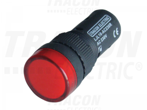 LED Kontrolka, červená LJL16-RA 12V
