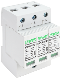 Zvodič prepätia AC, typ T1+T2 vyberateľné moduly