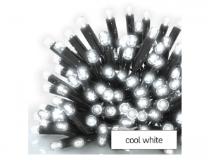 Profi LED spojovacia reťaz čierna - Studená biela, 5 m
