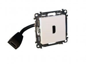 Valena Life - Predkonektorovaná zásuvka HDMI V1,4, biela