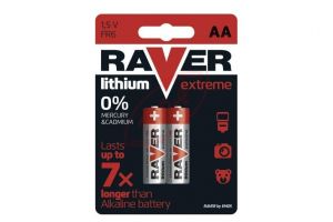 Batéria Raver lithiova AA tužka
