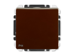 Swing - Prepínač striedavý IP 44, zapustený, r.6, hnedý