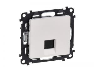 Valena life – zásuvka komunikačná 1x RJ45, cat. 5E, FTP, biela